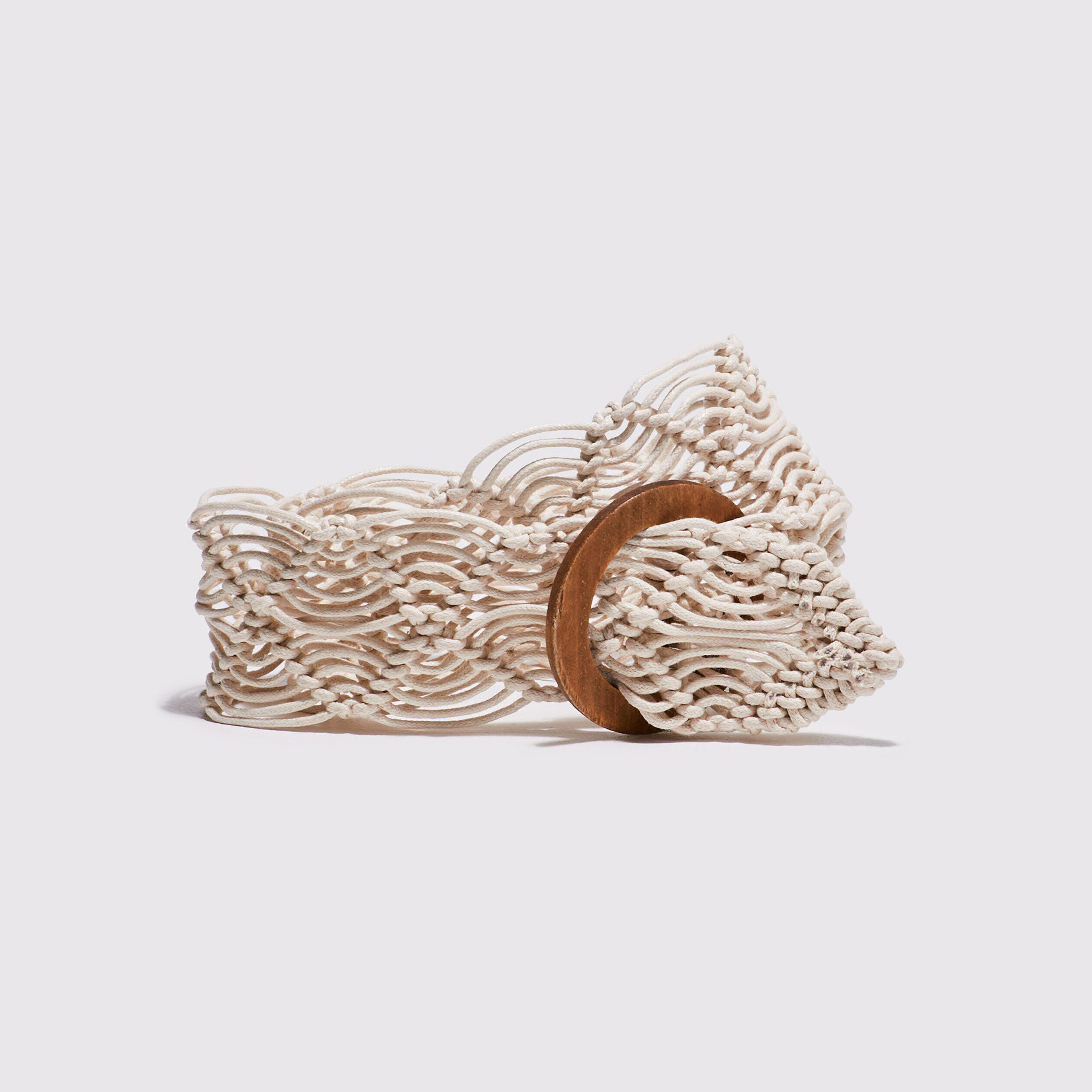 Ceinture macramé ecru femme | Cache Cache