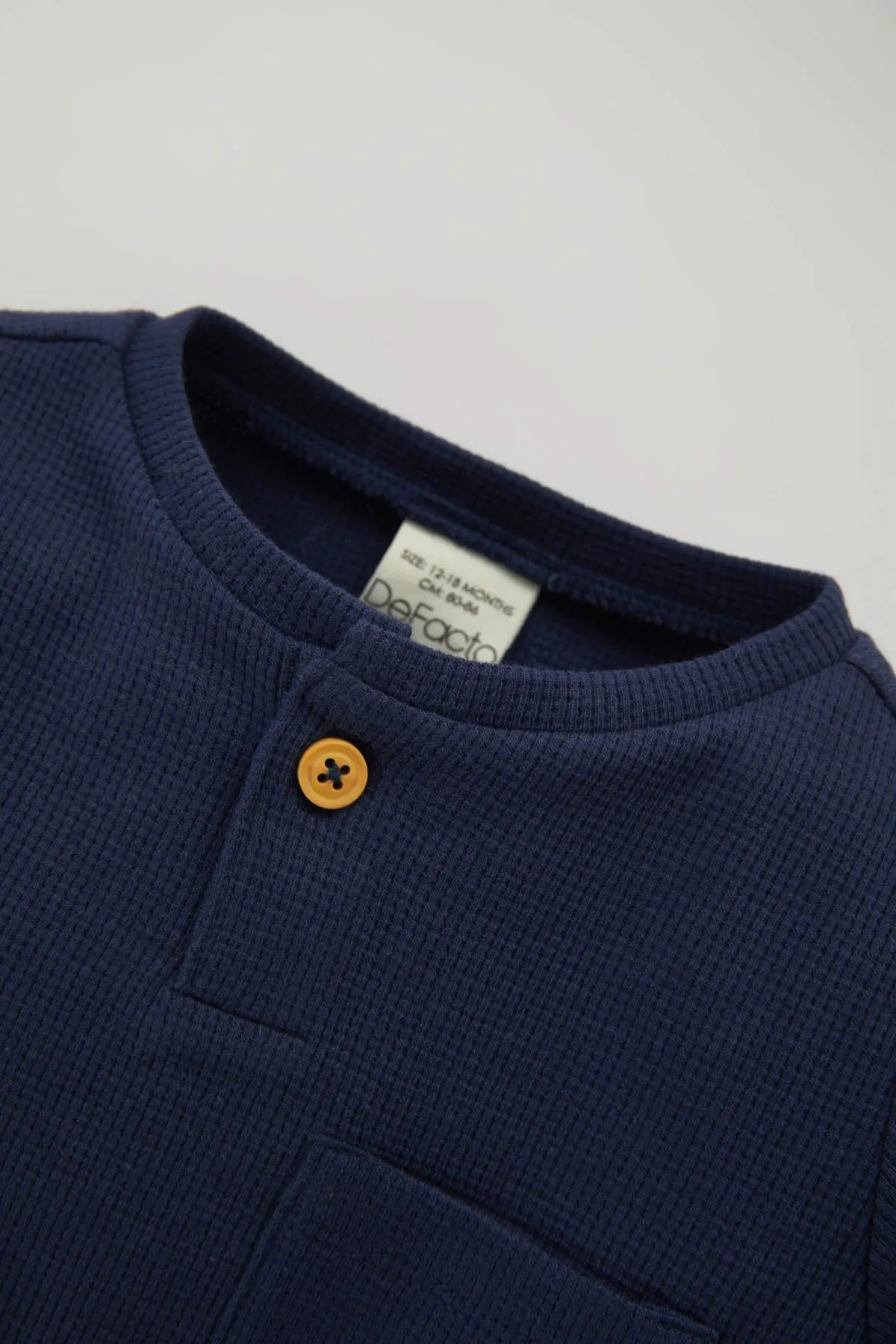 DeFacto  Langarm-Pyjama-Set mit Waffelmuster für Babys
