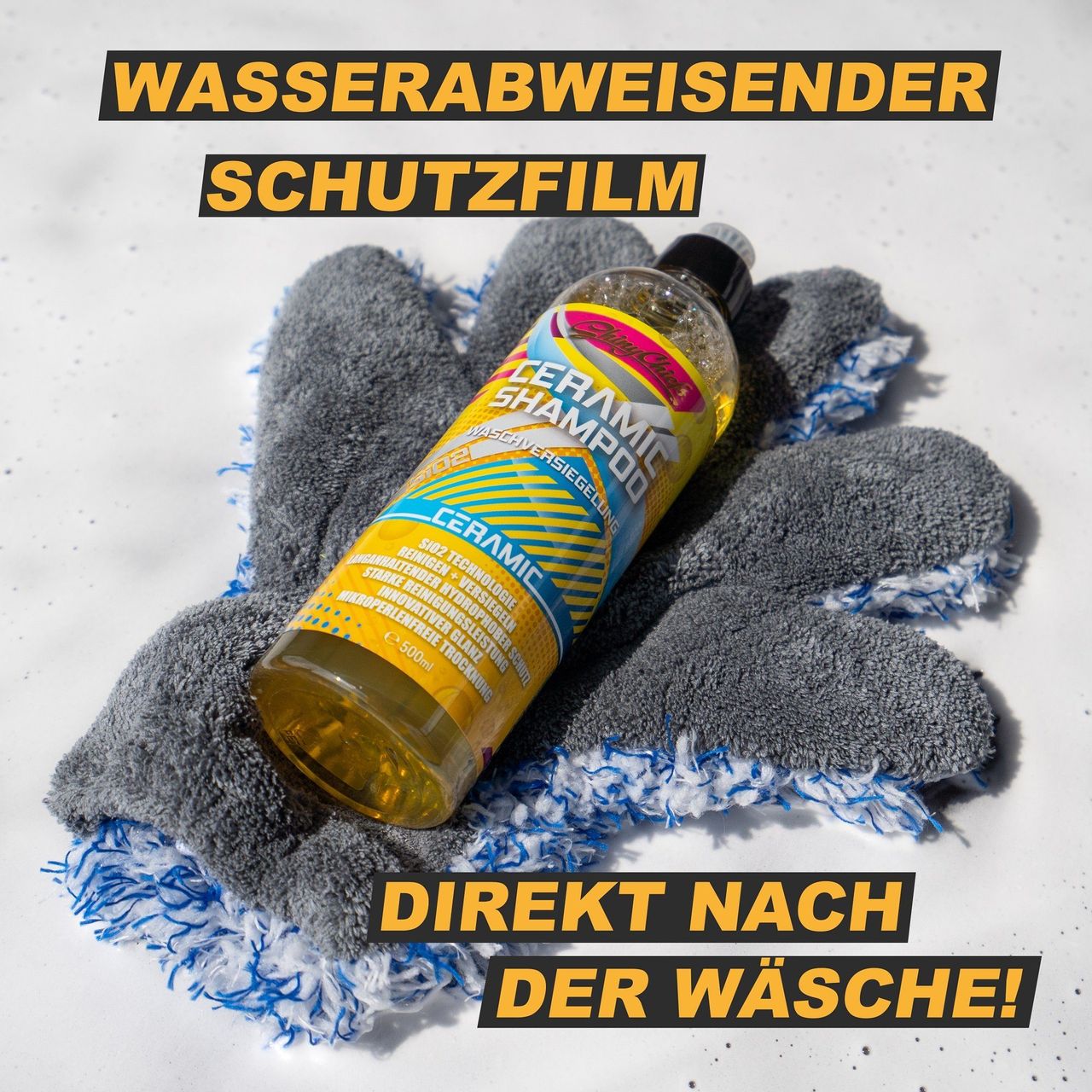ShinyChiefs 2er Pack AQUA SHIELD   CERAMIC SHAMPOO - Waschversiegelung Kit Intensive Reinigung