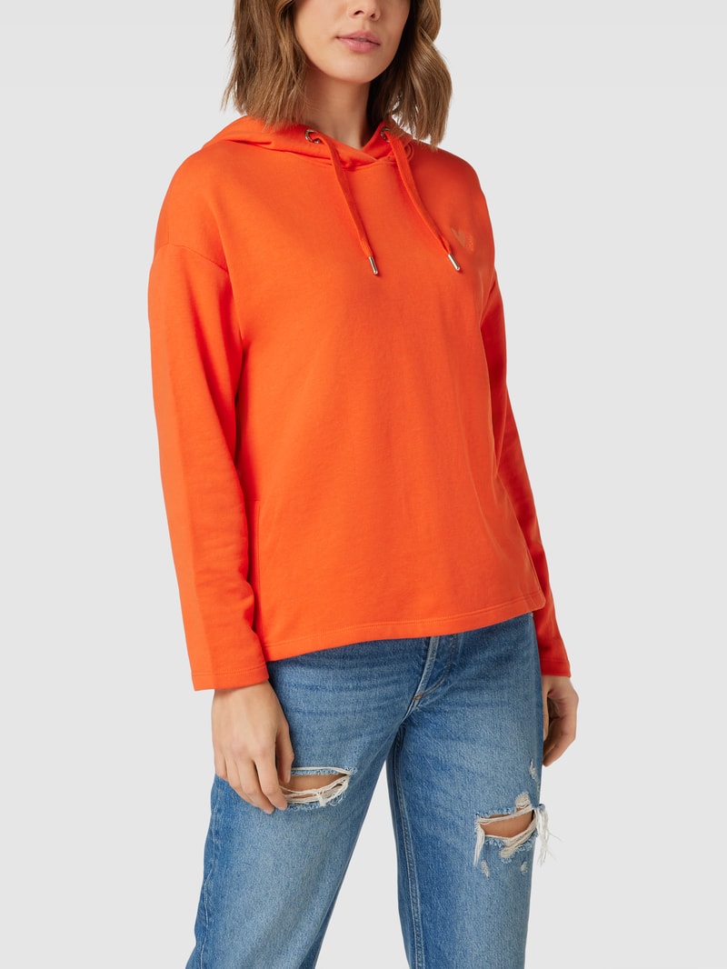 Hoodie mit überschnittenen Schultern in rot