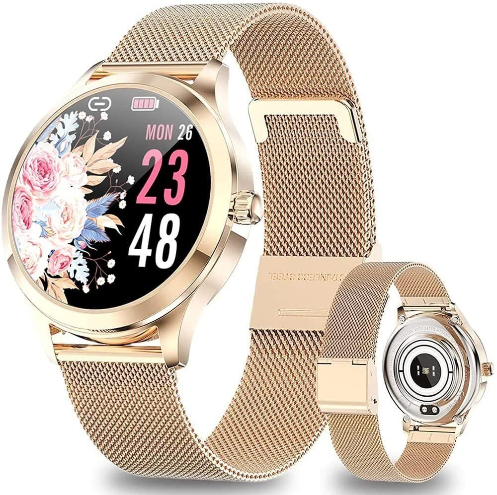 Mutoy Smartwatch, Fitness Tracker Uhr, Damen Herren Smartwatch (Fitnessuhr mit Telefonfunktion 1,09