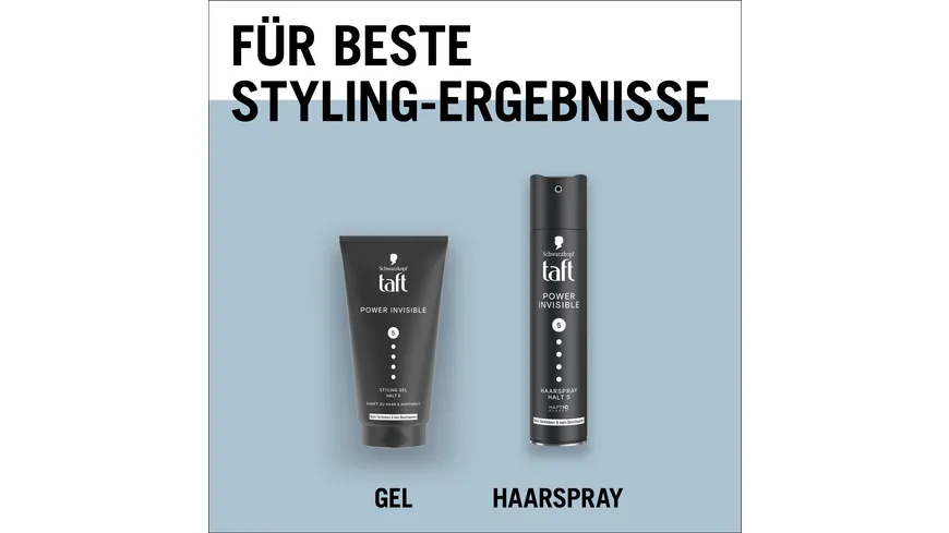 TAFT Haarspray Power Invisible 250 ml Haltegrad 5 - sehr starker Halt 250 ml