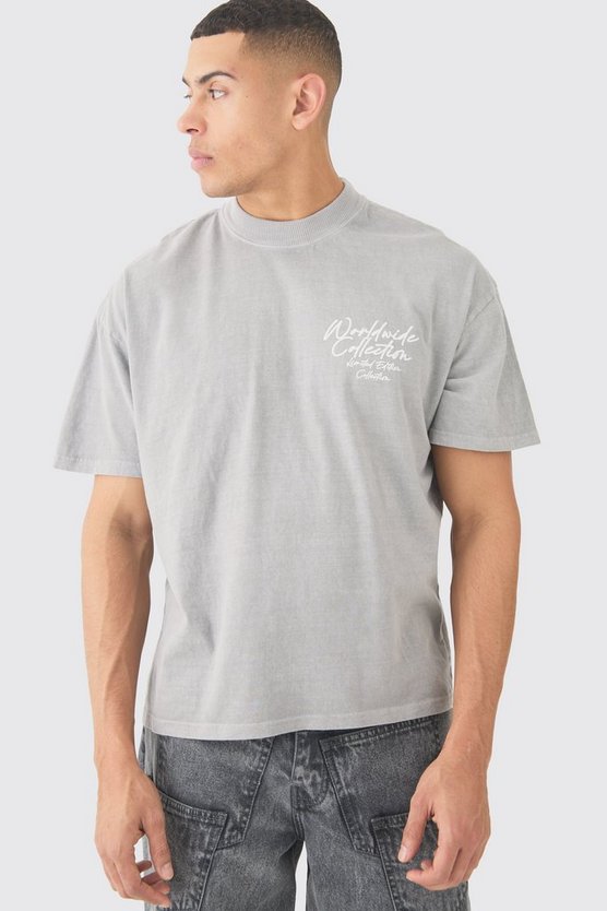 Oversize T-Shirt mit Schmetterlings-Print