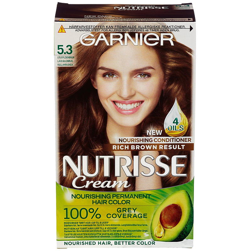 Garnier Nutrisse Cream 5.3 Lys gyldenbrun