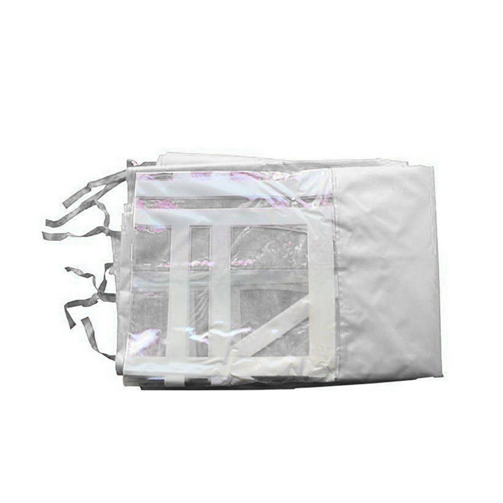Rutaqian Tarp-Zelt Zelttuch Faltbar Wasserdicht Hat 3 Seiten und transparente Fenster, (Multifunktionaler Camping-Sonnenschutz aus Oxford-Stoff, Wind- und regensicheres Wickeltuch für Außenstallzelte), für Festival, Party, Marktstand, Flohmarkt und C