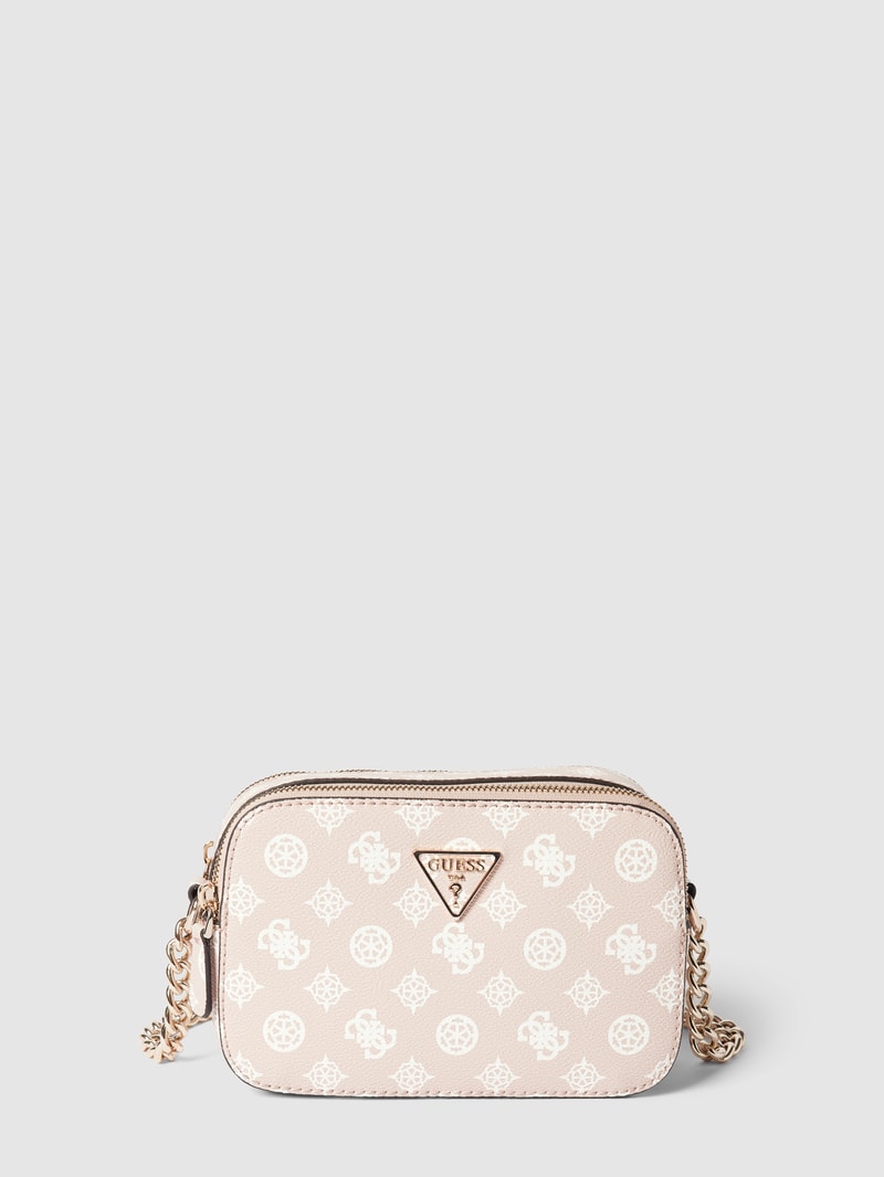 Camera Bag mit Allover-Muster Modell 'NOELLE' in rosa