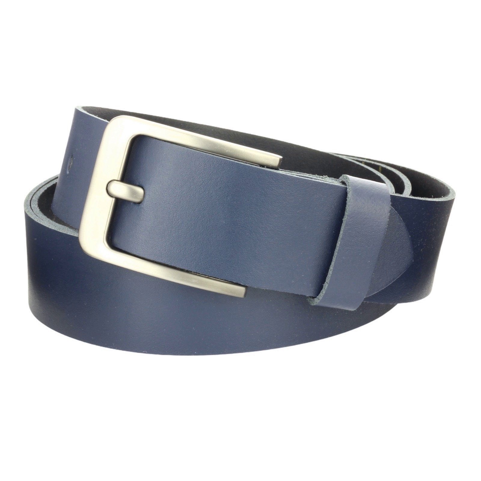Manza Ledergürtel Gürtel Ledergürtel 4cm breit Echt Leder Jeansgürtel Unisex Echt Leder, Kürzbar, 4cm breit, Aus einen Stück gefertigt, kein vernähtes oder verklebtes Leder, Made in Germany