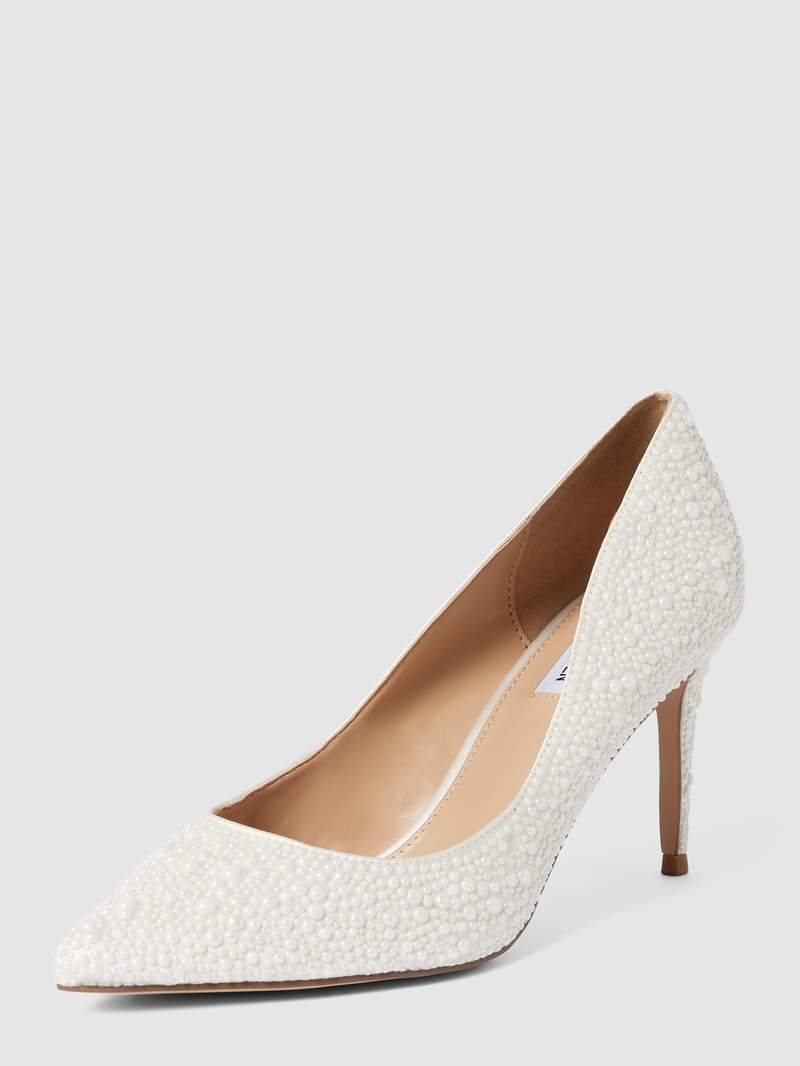 Pumps mit Zierperlen Modell 'LILLIE' in weiß