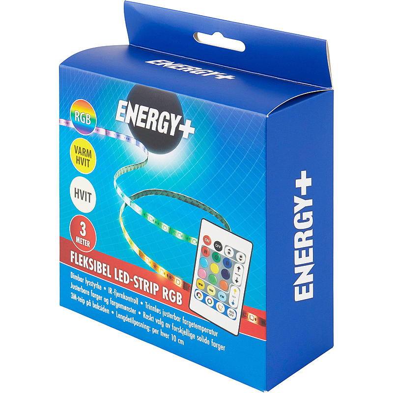 Energy Led strip 3 m Multi varmhvit hvit, IP20