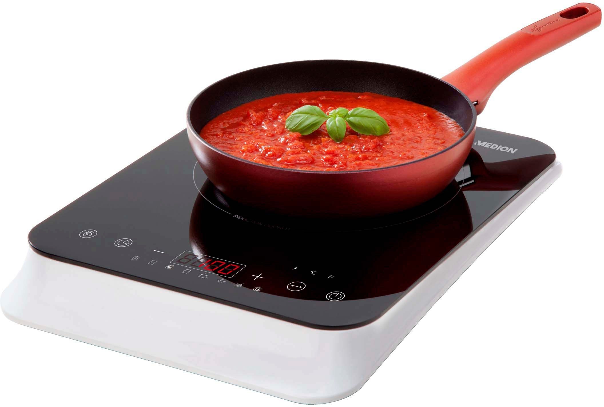 Medion® Einzel-Induktionskochplatte MD 18490, Topferkennung und Abschaltautomatik
