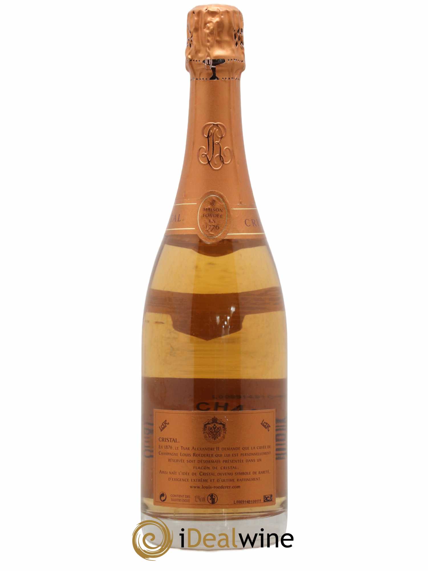 Cristal Louis Roederer  2004 - Lot de 1 Bouteille