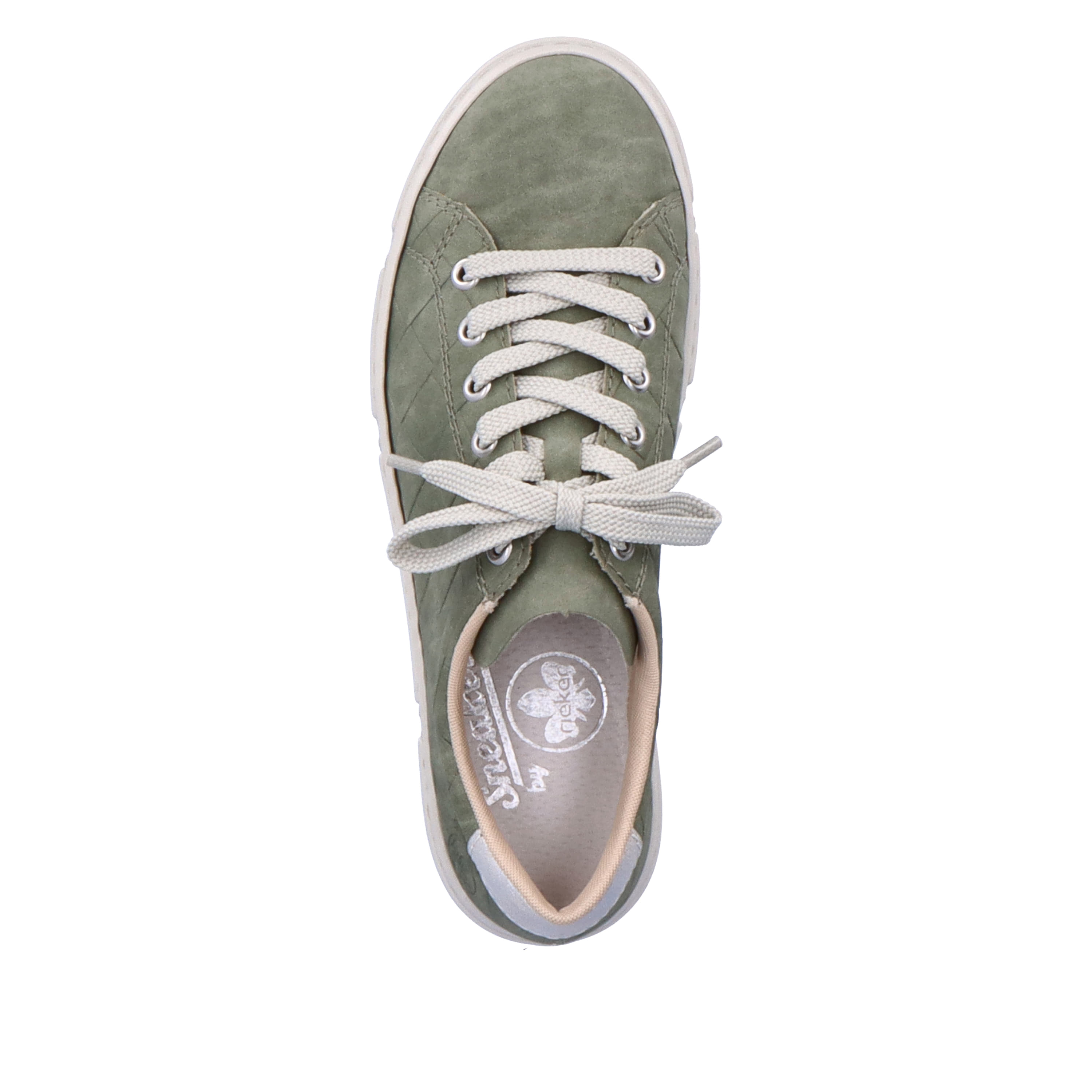 Rieker Damen Sneaker Low olivgrün-sandbeige