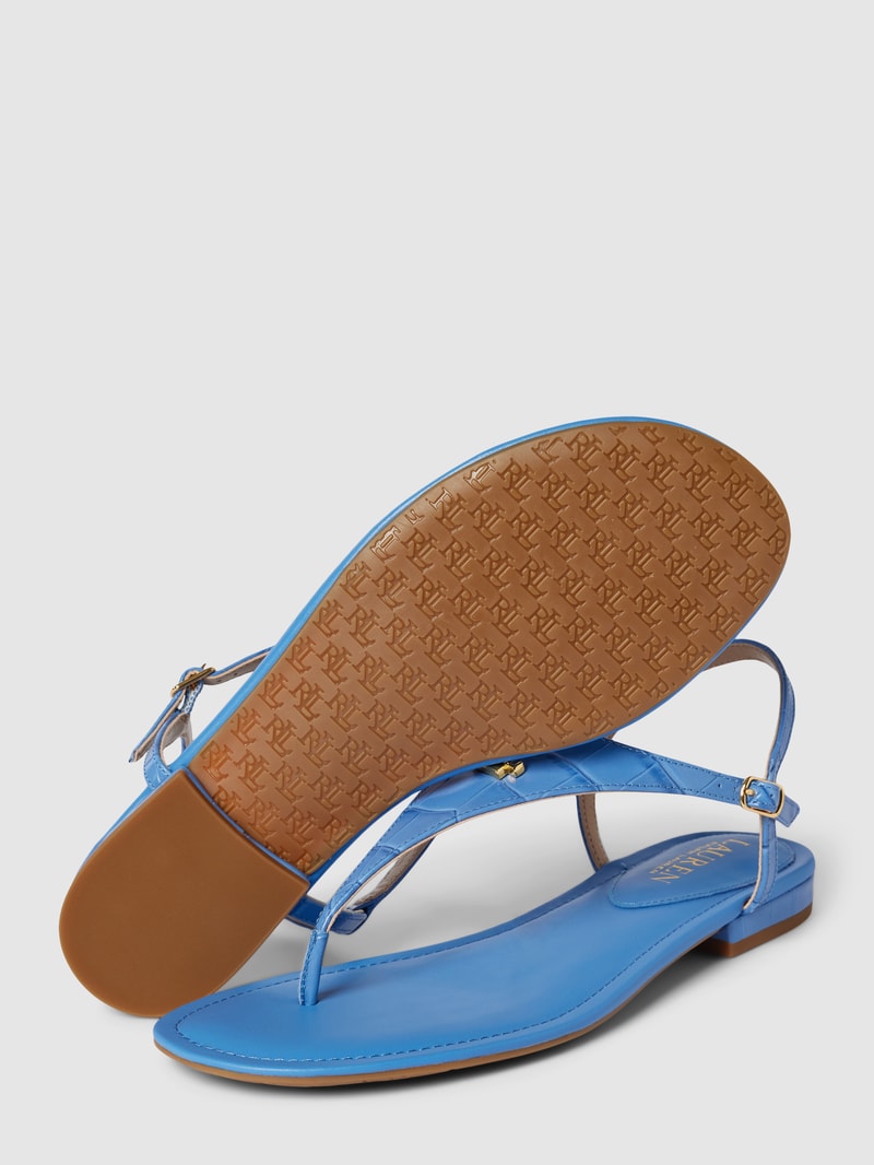 Sandalen mit Label-Details Modell 'ELLINGTON' in royalblau