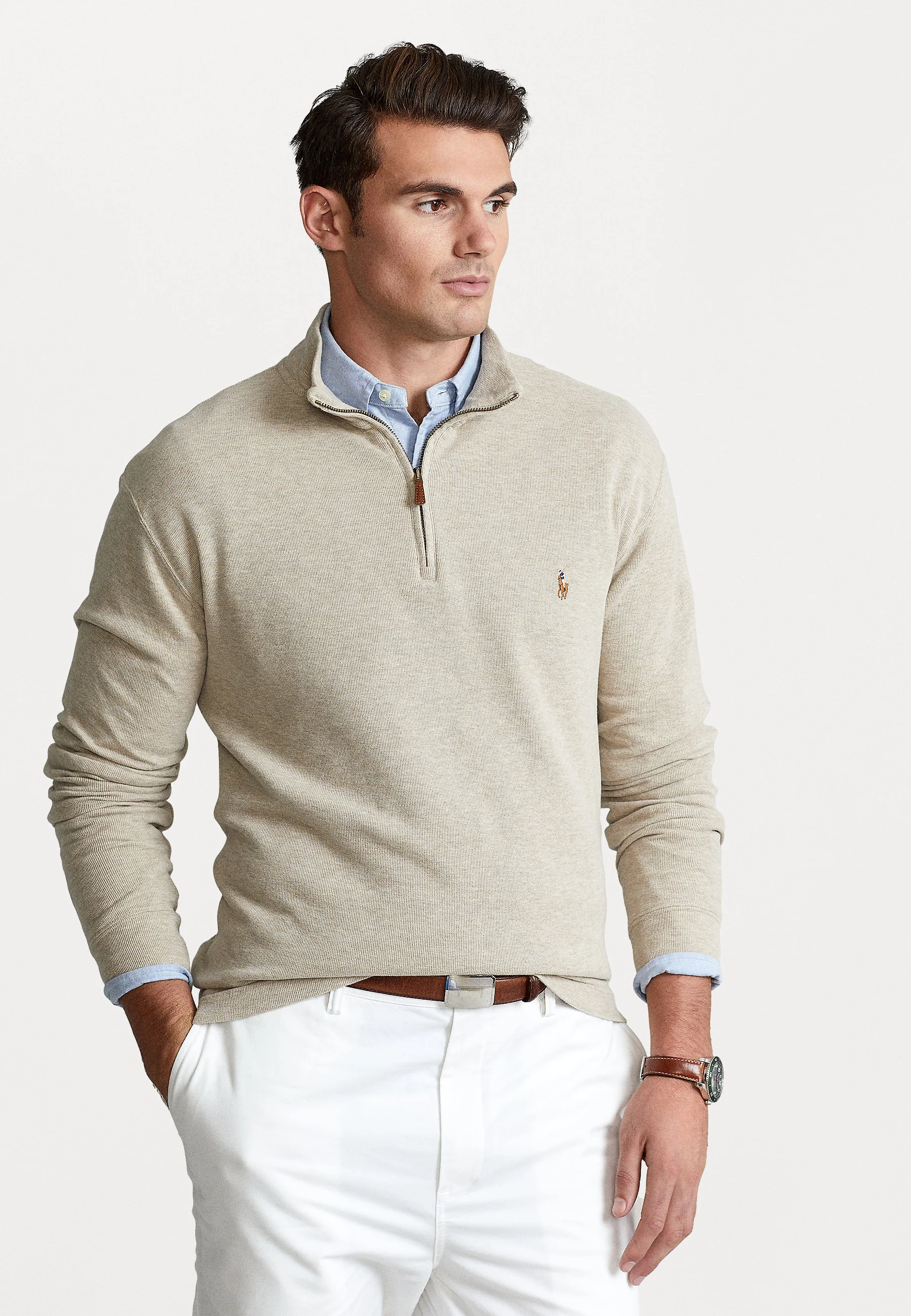 Suéter Polo Ralph Lauren Big & Tall de manga larga