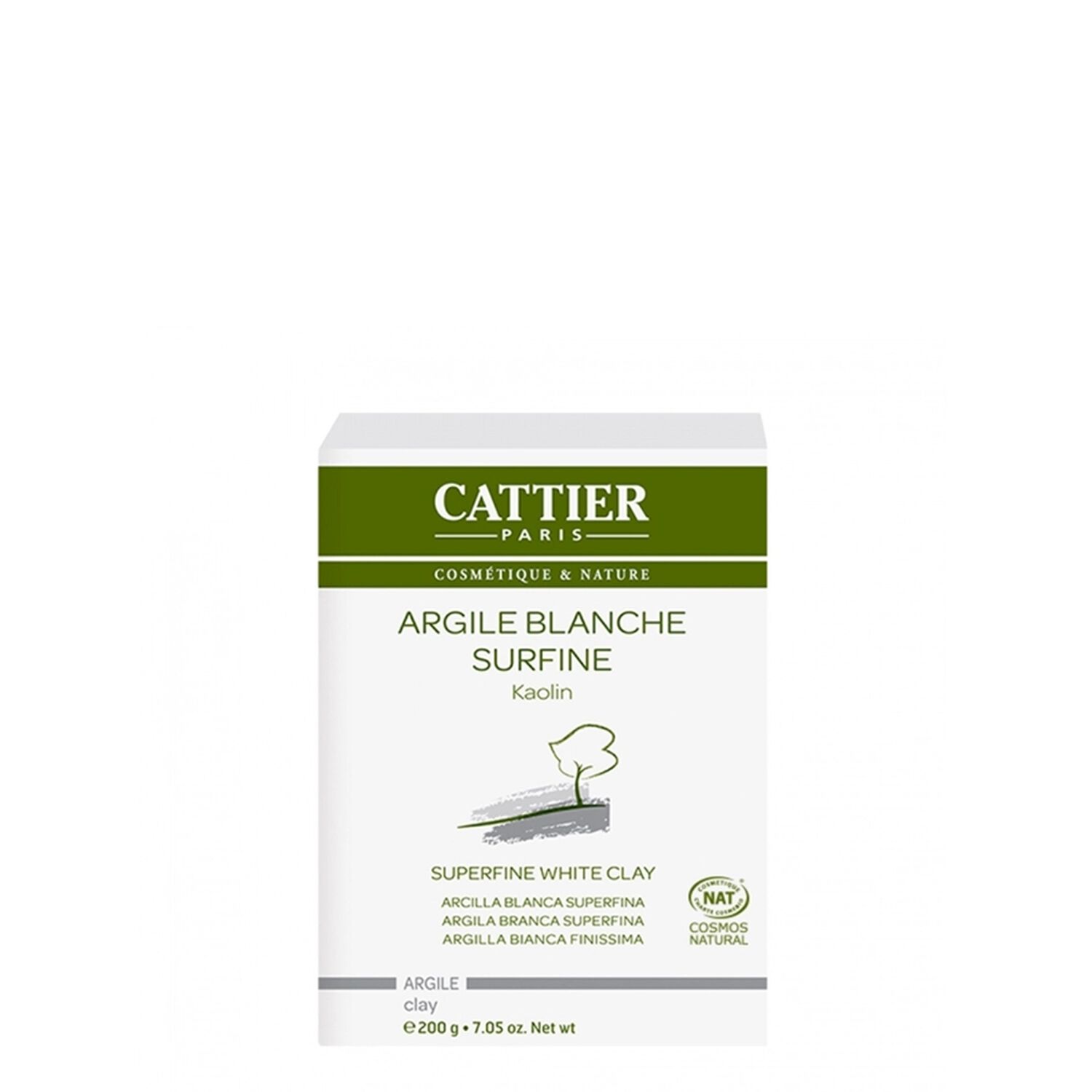 Cattier Argile Blanche Surfine Multiples Usages 200 g
