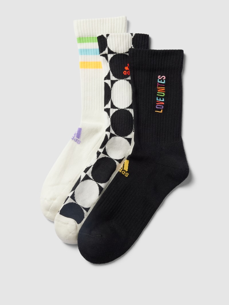 Socken mit Label-Detail im 3er-Pack in weiß