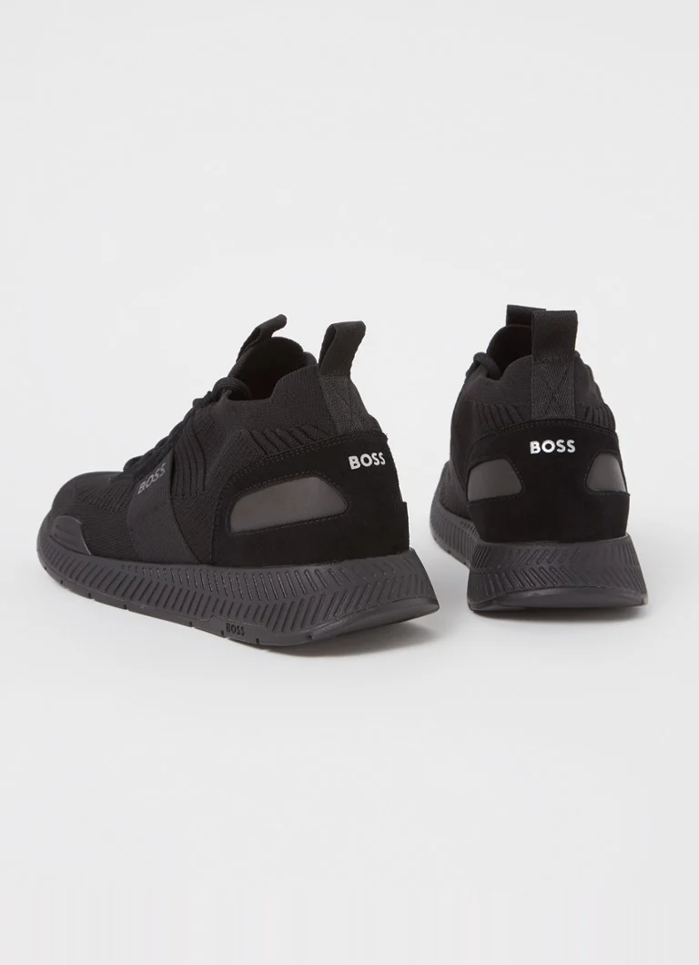 Teniși HUGO BOSS Titanium Runn cu detalii din piele întoarsă