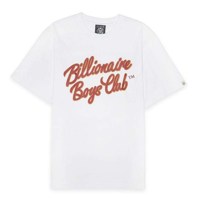 Billionaire Boys Club Script Logo T-Shirt white