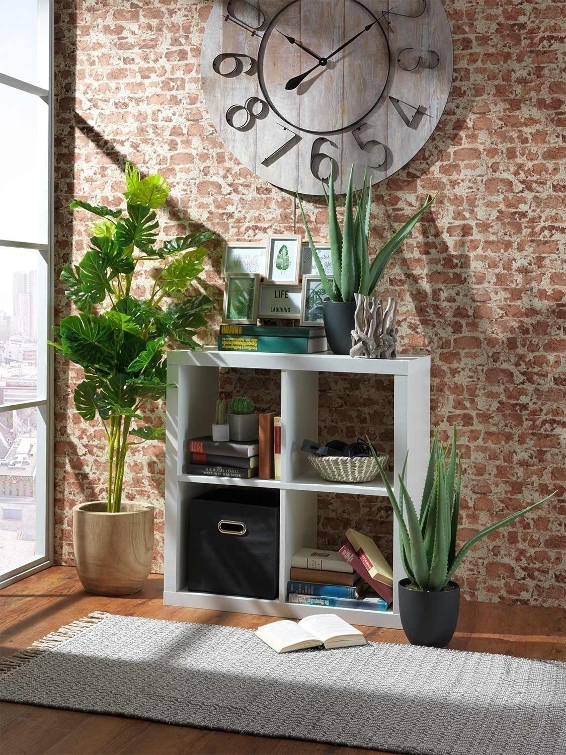 Raumteilerregal STYLE, B 77 cm, H 77 cm, 4 offene Fächer