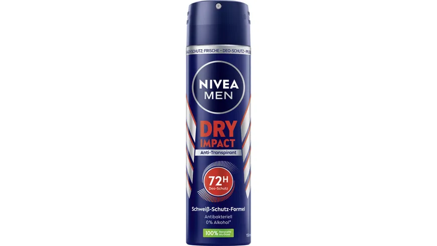 NIVEA MEN Deo Spray Dry Impact Anti -Transpirant 150 ml