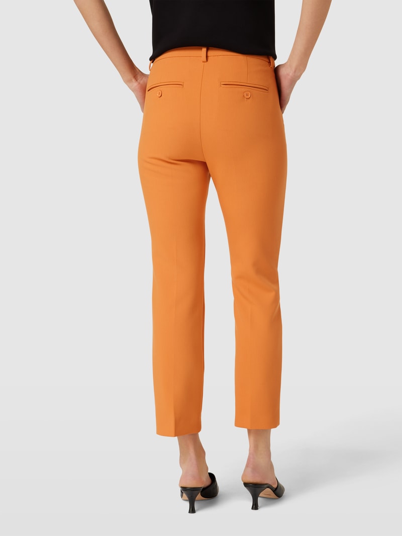 Hose mit Bügelfalten Modell 'RANA' in orange