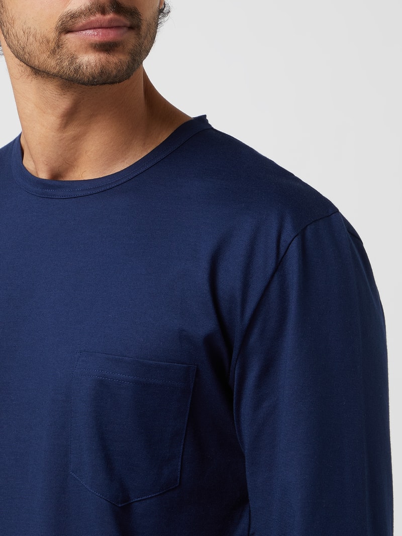 Pyjama aus Baumwolle in marineblau