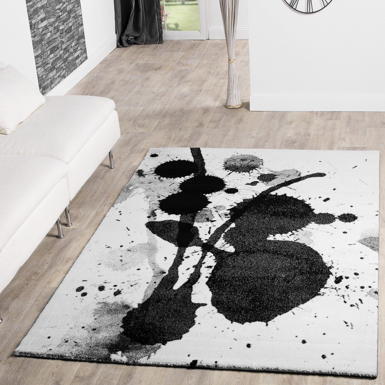 Teppich Wohnzimmer Teppich Bunt Kurzflor Soft Modern Abstrakte Designs, TT Home, rechteckig, Höhe: 16 mm
