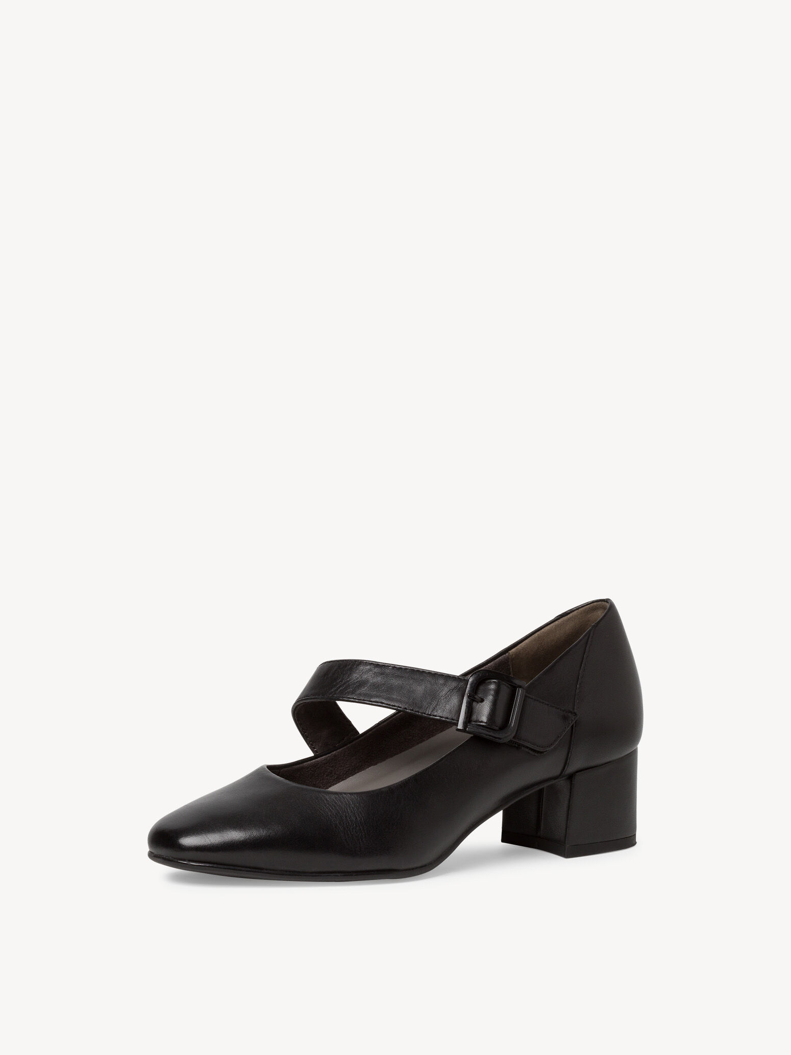 Escarpin en cuir - noir