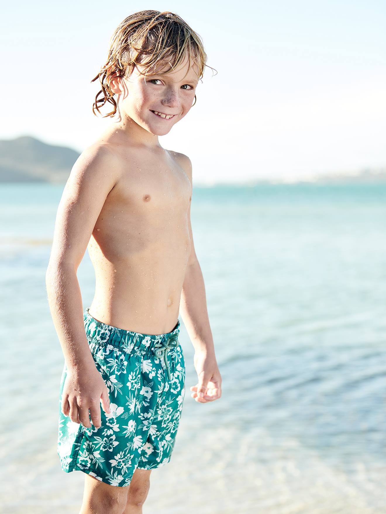 Vertbaudet Jungen Badeshorts Oeko-Tex - mint