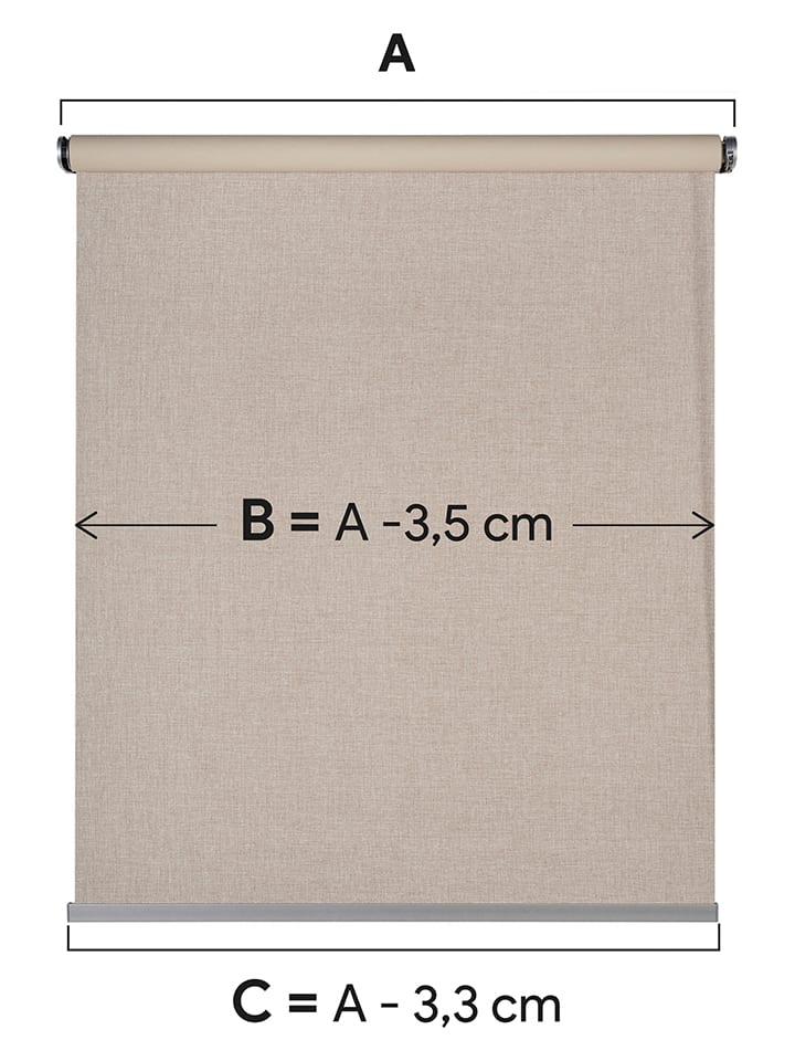 Selecta Stor Abdunklungsrollo in Beige günstig kaufen