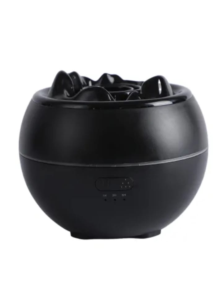 COFI 1453 Aromatherapie-Luftbefeuchter / Diffusor mit bunter Flamme, in Schwarz günstig kaufen onesize
