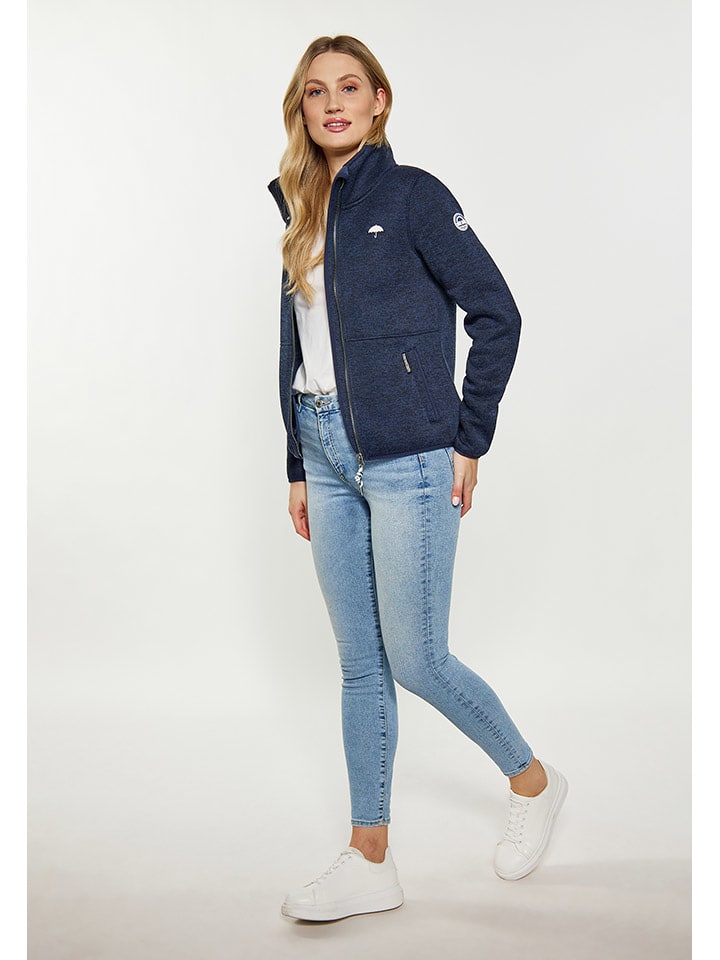 Schmuddelwedda Strickfleecejacke in Dunkelblau günstig kaufen