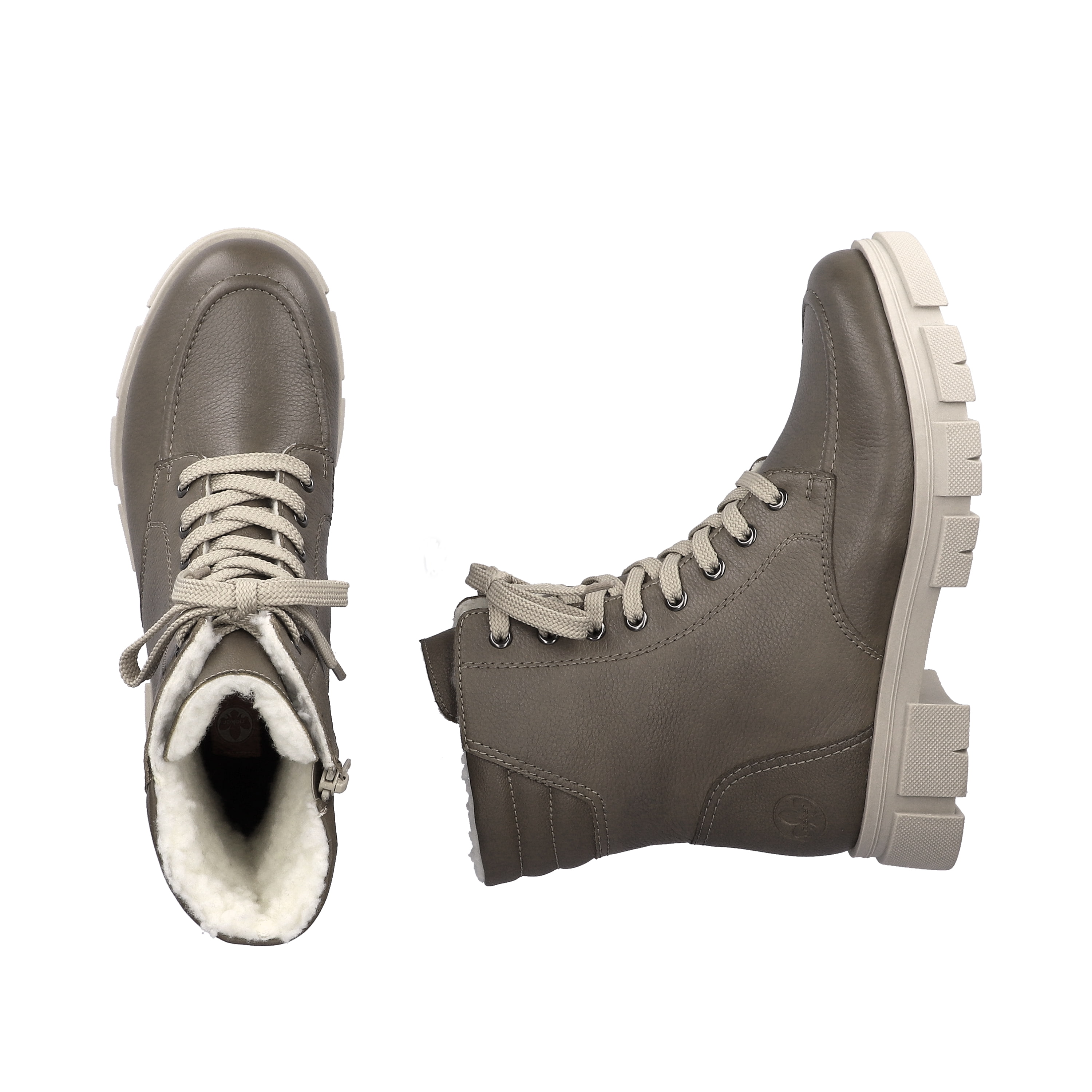 Rieker Damen Biker Boots granitgrau