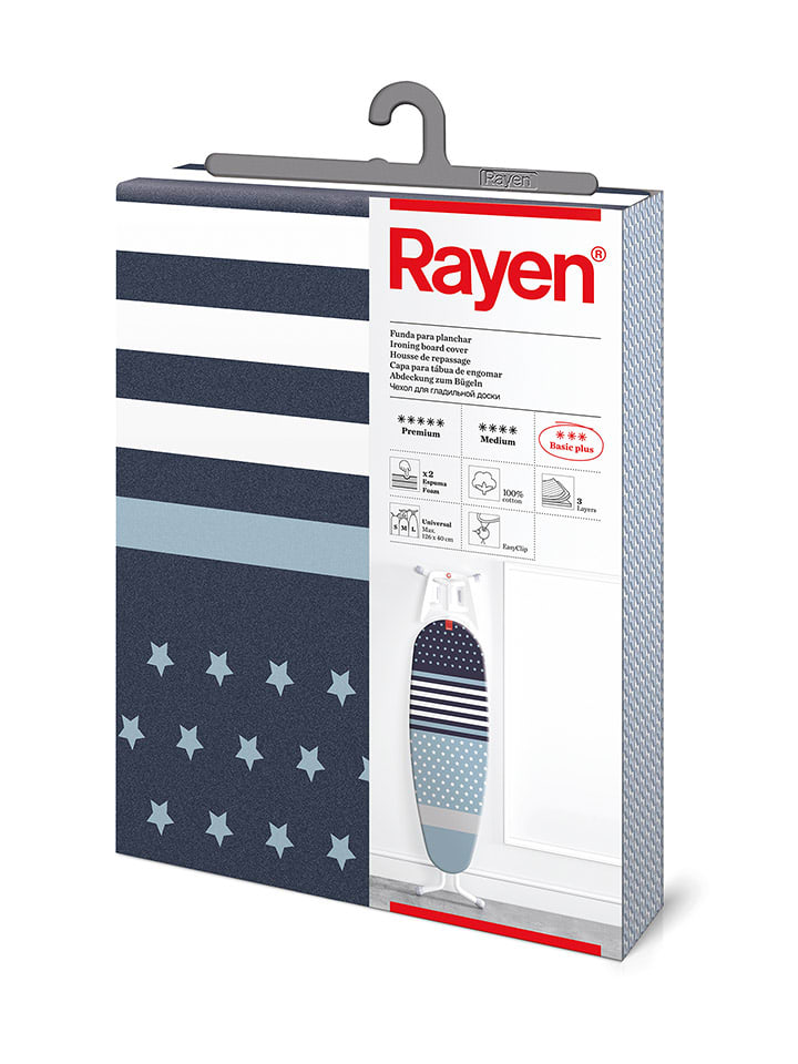 Rayen Bügeltischbezug in Dunkelblau/ Hellblau - (L)130 x (B)47 cm günstig kaufen onesize
