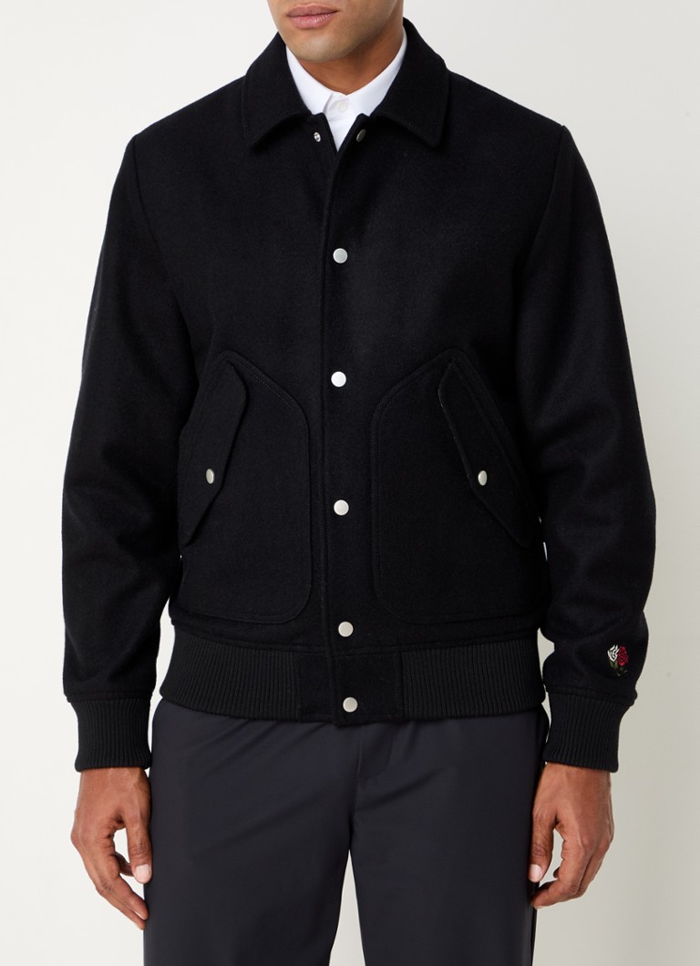 Μπουφάν Les Deux Rhett Wool Blend Lapel Baseball
