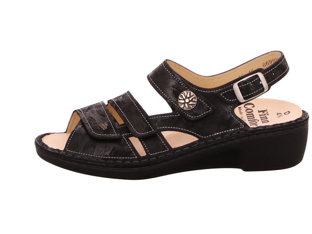 FINN COMFORT Komfort Sandalen schwarz Aversa