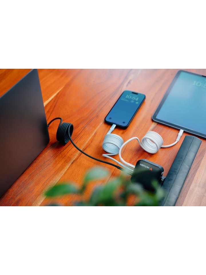 COFI 1453 Verbatim USB-C zu USB-C 1,2m Kabel 100W Schnellladen mit Magnet in Blau günstig kaufen 120 cm