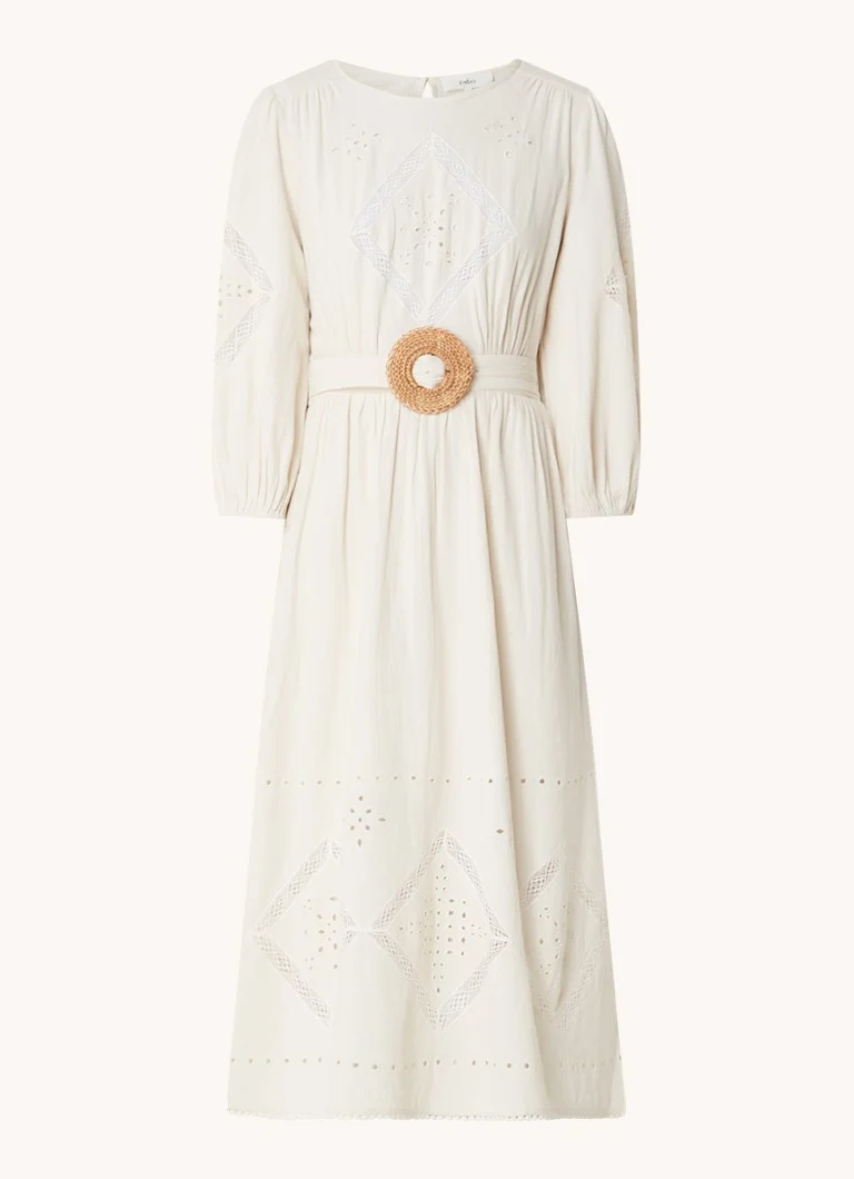 Rochie midi Elvina de la ba&sh cu broderie