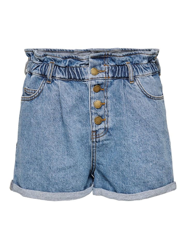ONLY Kurze Bermuda Denim Jeans Shorts mit elastischem Bund ONLCUBA in Blau-2 günstig kaufen XS