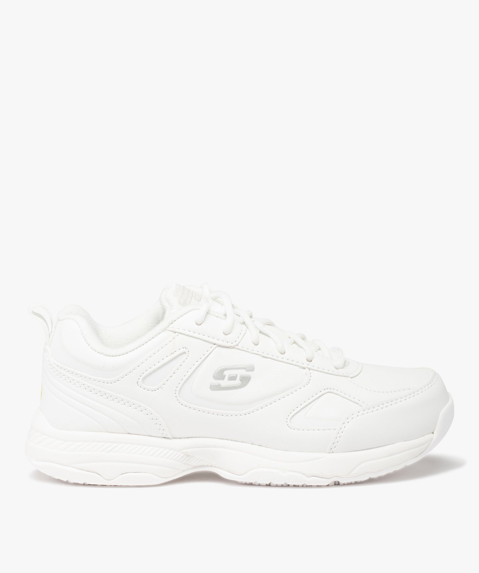 Baskets femme unies à semelle antidérapante - Skechers blanc | GEMO