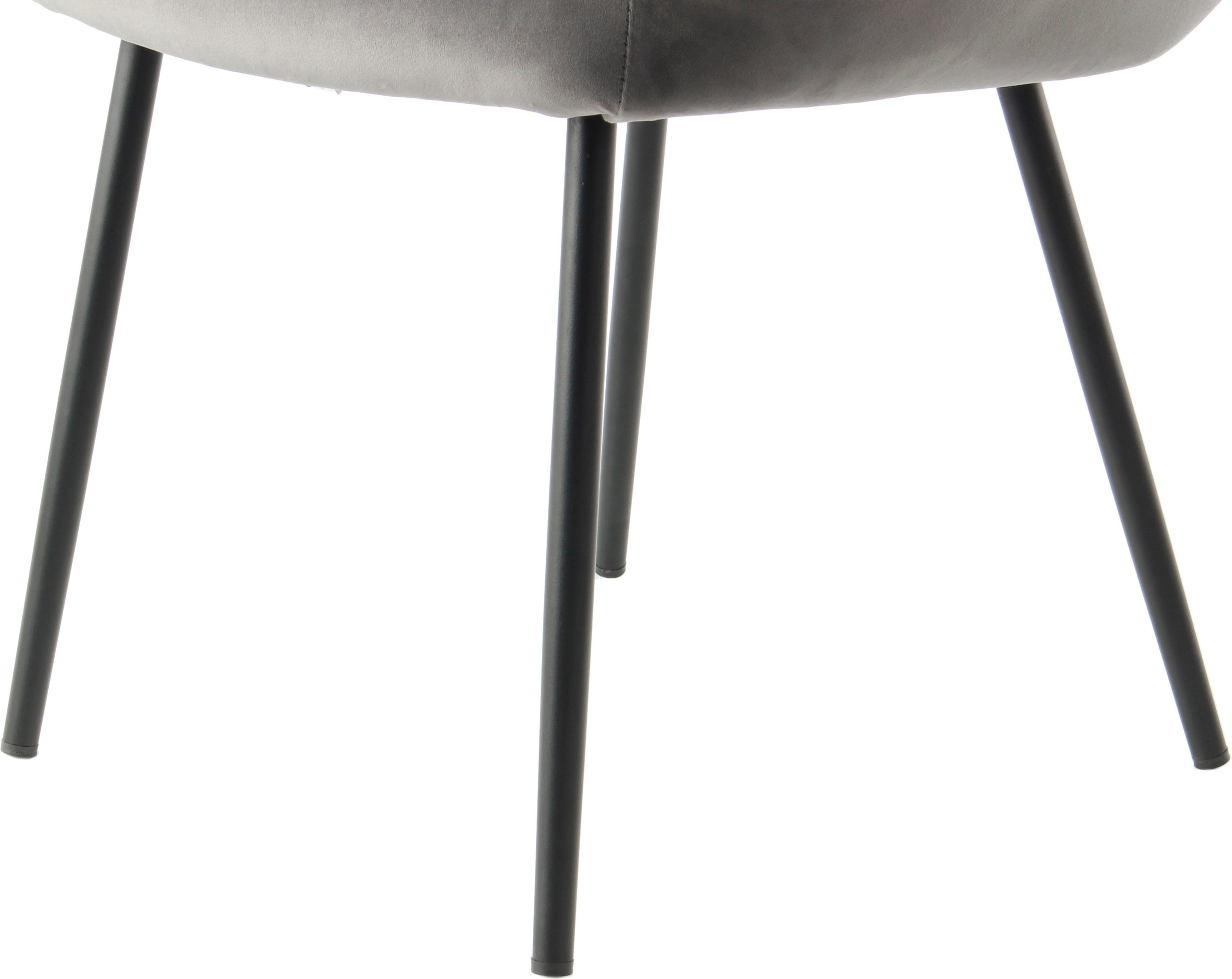 Kayoom Polsterstuhl Stuhl Cobain 825 (Set, 2 St), mit abnehmbarem Sitzkissen