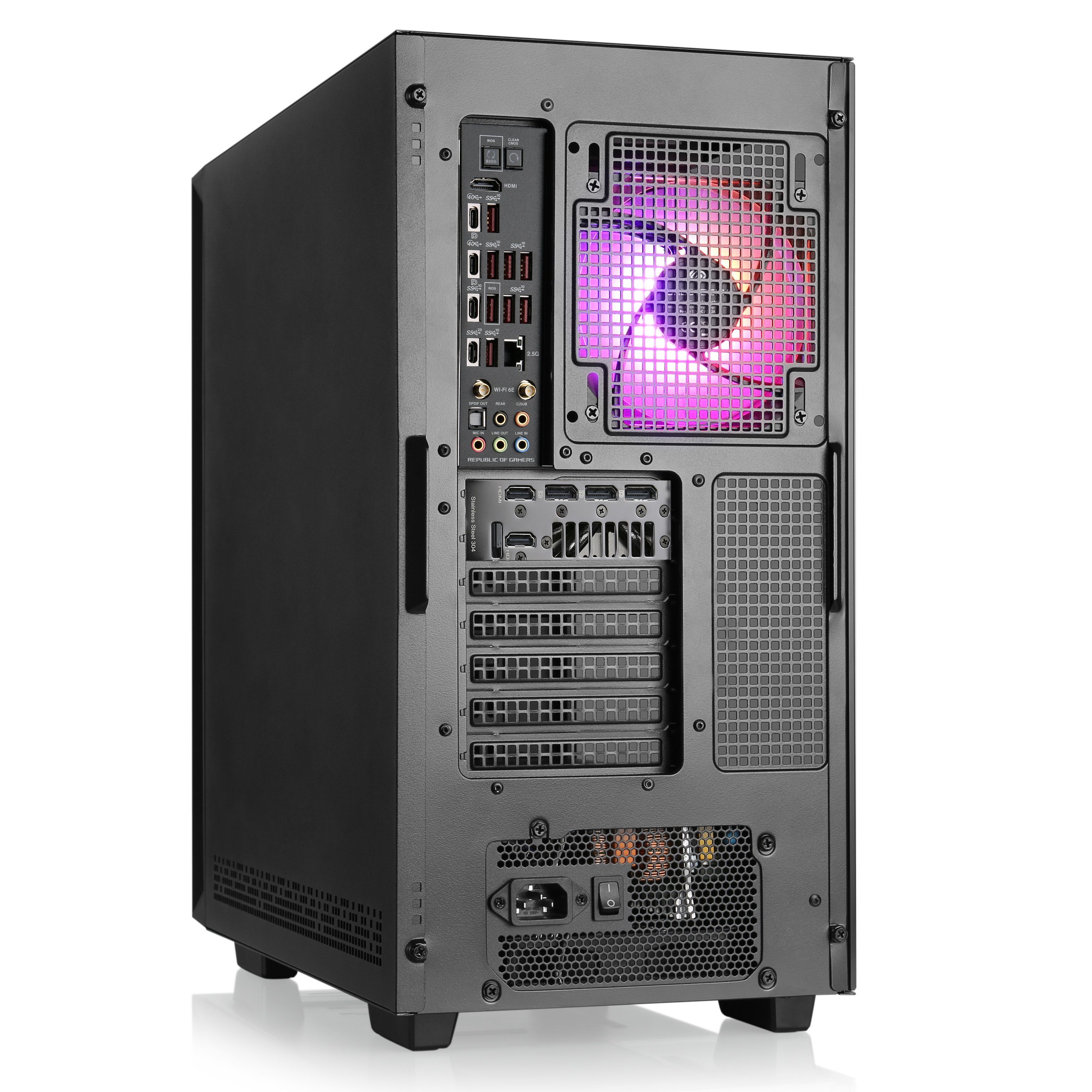 CSL Aqueon A99288 Extreme Edition Gaming-PC (AMD Ryzen 9 7950X3D, ASUS ROG STRIX GeForce RTX4090, 64 GB RAM, 4000 GB SSD, Wasserkühlung)