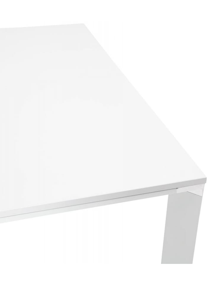 KADIMA DESIGN Quadratischer Besprechungstisch Holz Metall | Minimalistisches Design in Weiß günstig kaufen