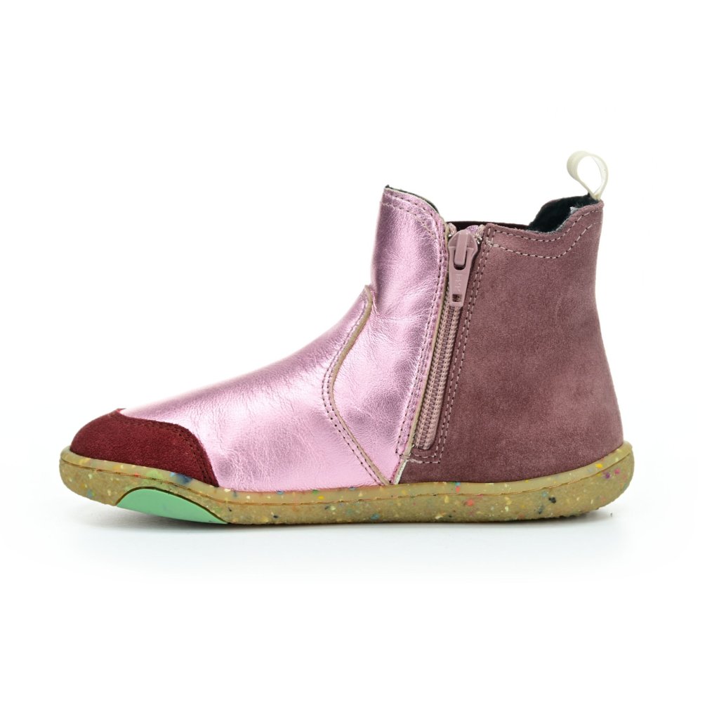 Groundies Charlie Pink Metallic Barfußschuhe