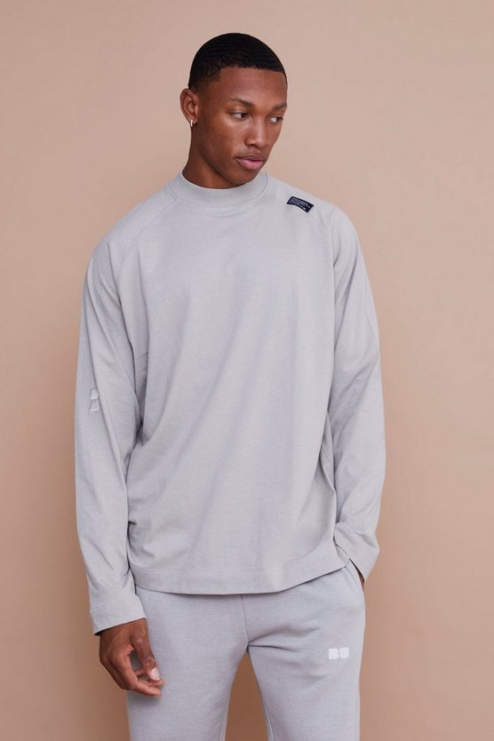 Langärmliges Oversize T-Shirt