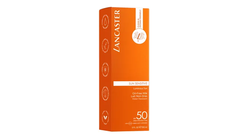LANCASTER Clean Sun Sensitive Oil Free Body Milk SPF 50 150 ml