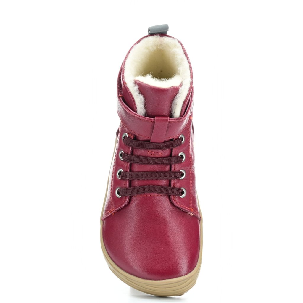 Be Lenka Winter Kids Dark Cherry Red Winter-Barfußschuhe