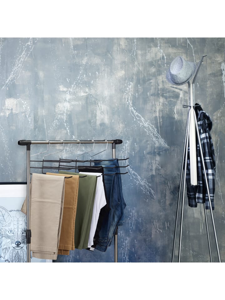 relaxdays 5er-Set: Hosenbügel in Schwarz günstig kaufen onesize