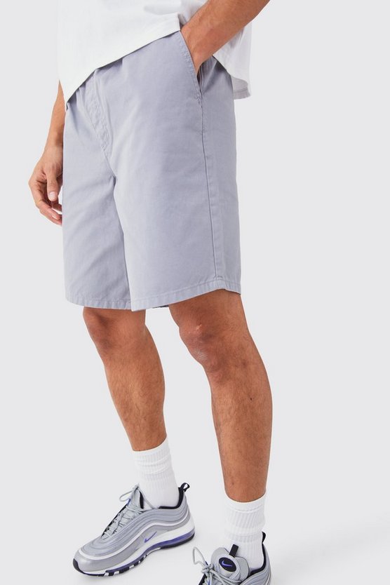 Lockere graue Shorts