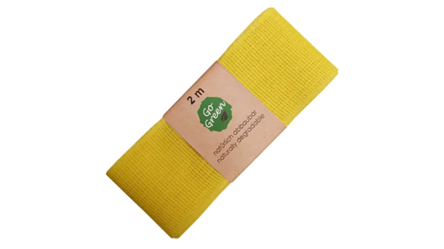 TRUBA GoGreen Baumwollband gelb 2 m
